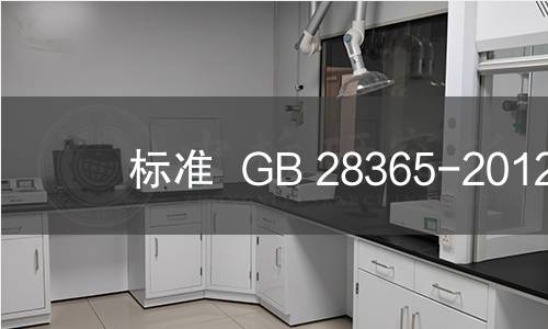 标准  GB 28365-2012