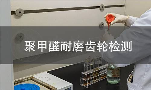 聚甲醛耐磨齿轮检测