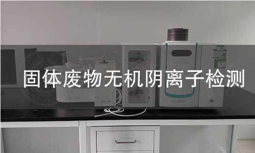 固体废物无机阴离子检测