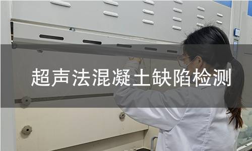 超声法混凝土缺陷检测