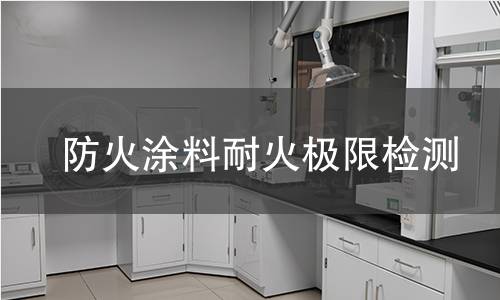 防火涂料耐火极限检测