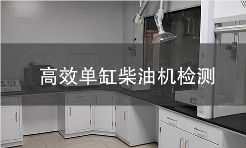 高效单缸柴油机检测