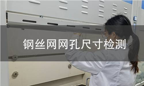 钢丝网网孔尺寸检测