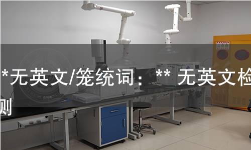 **无英文/笼统词：** 无英文检测