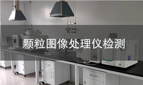 颗粒图像处理仪检测