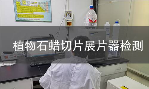 植物石蜡切片展片器检测