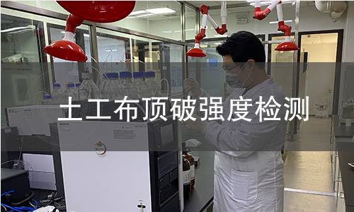 土工布顶破强度检测